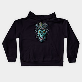 Cyborg Heads S02 D43 Kids Hoodie